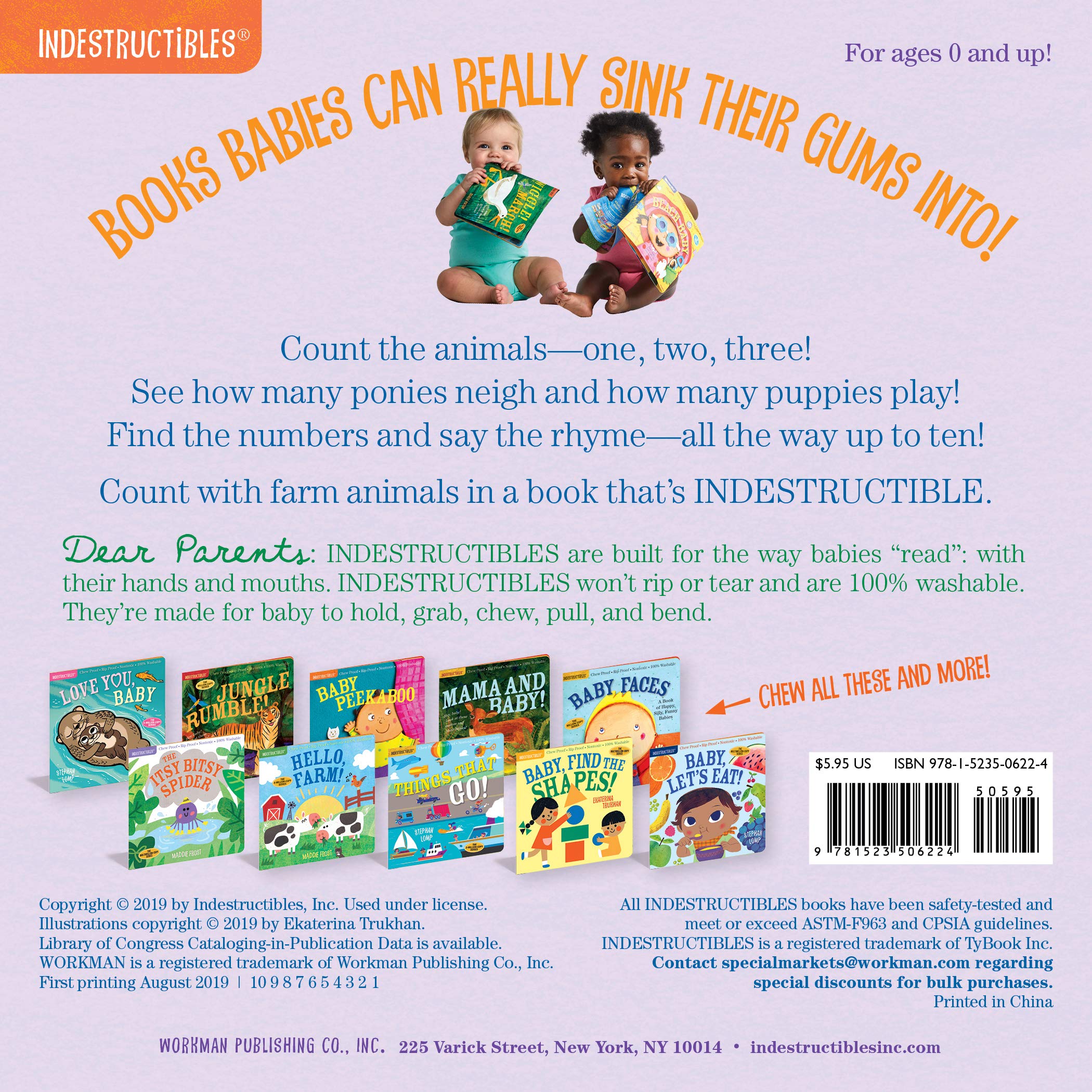 Indestructibles: Baby, Let's Count! *NEW*