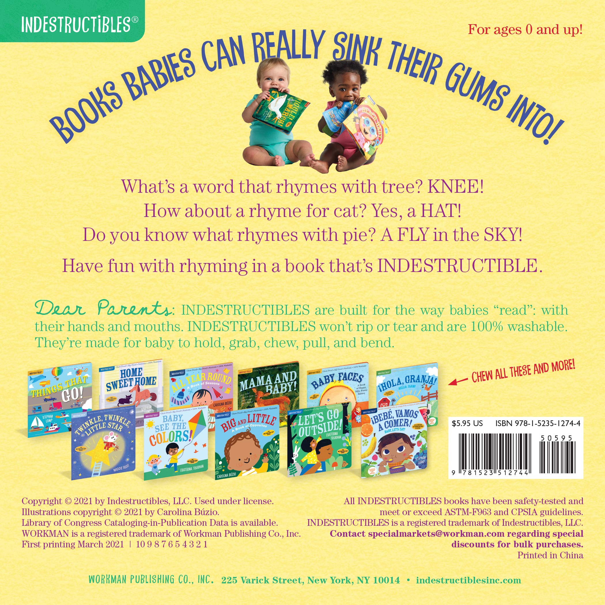 Indestructibles: Rhyme with Me! *NEW*