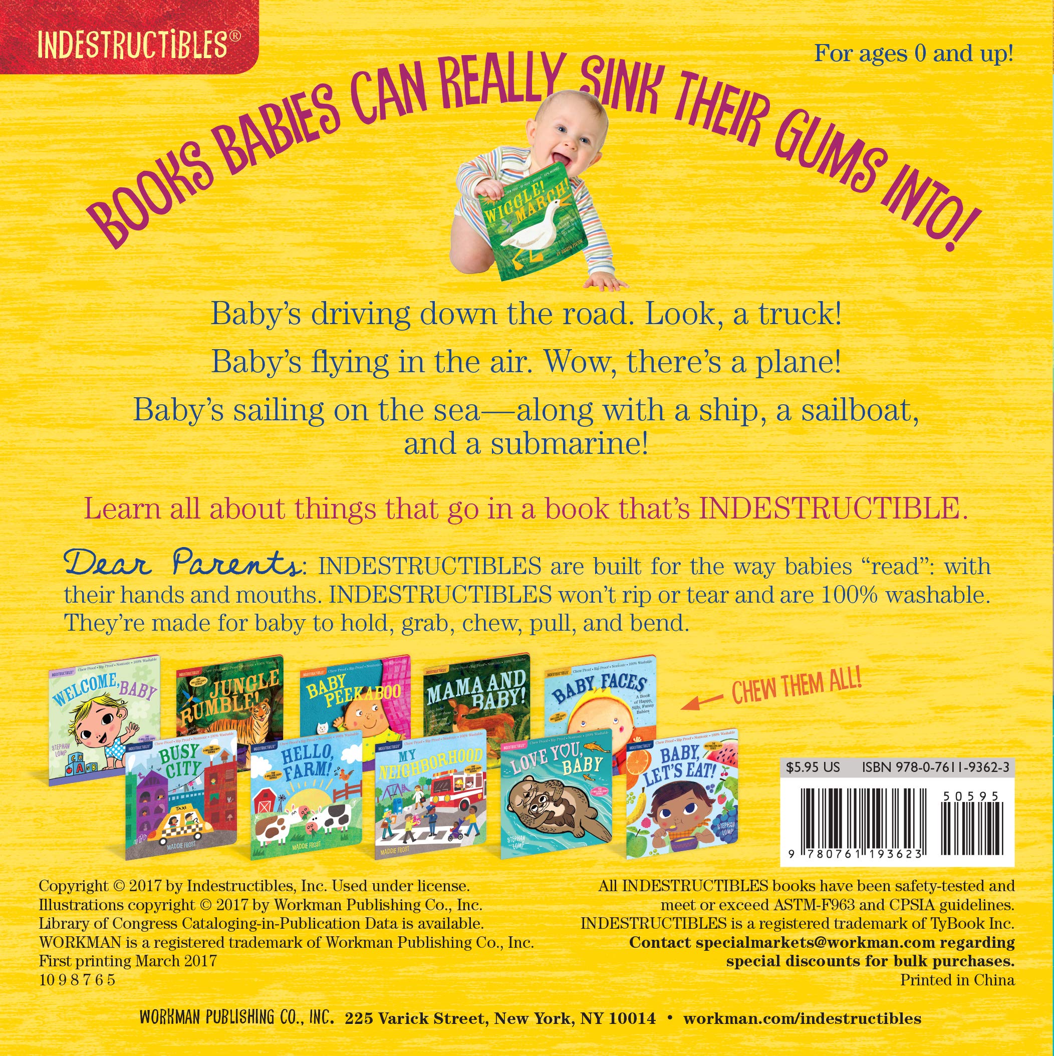 Indestructibles: Things That Go! *NEW*